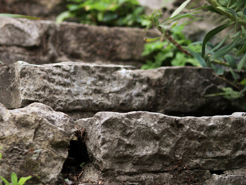 stone steps representing foundation for building a financial plan